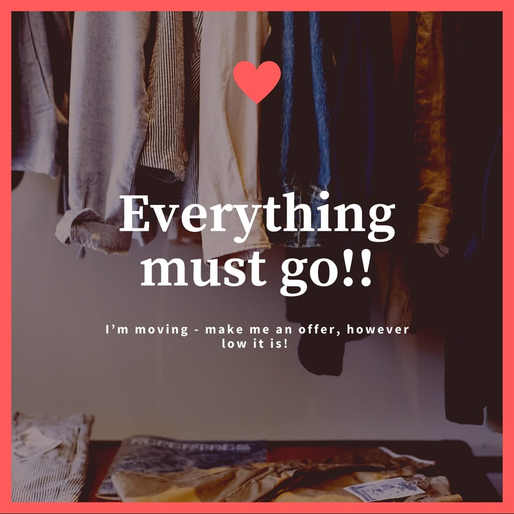 CLOSET CLEAR OUT SALE